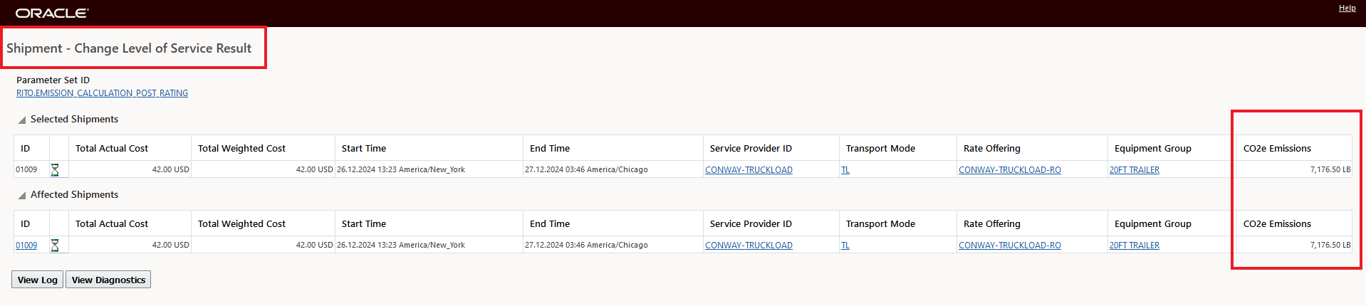 Change Level Of Service