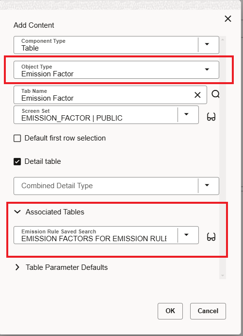 Enhanced Workbench - Emission Factor