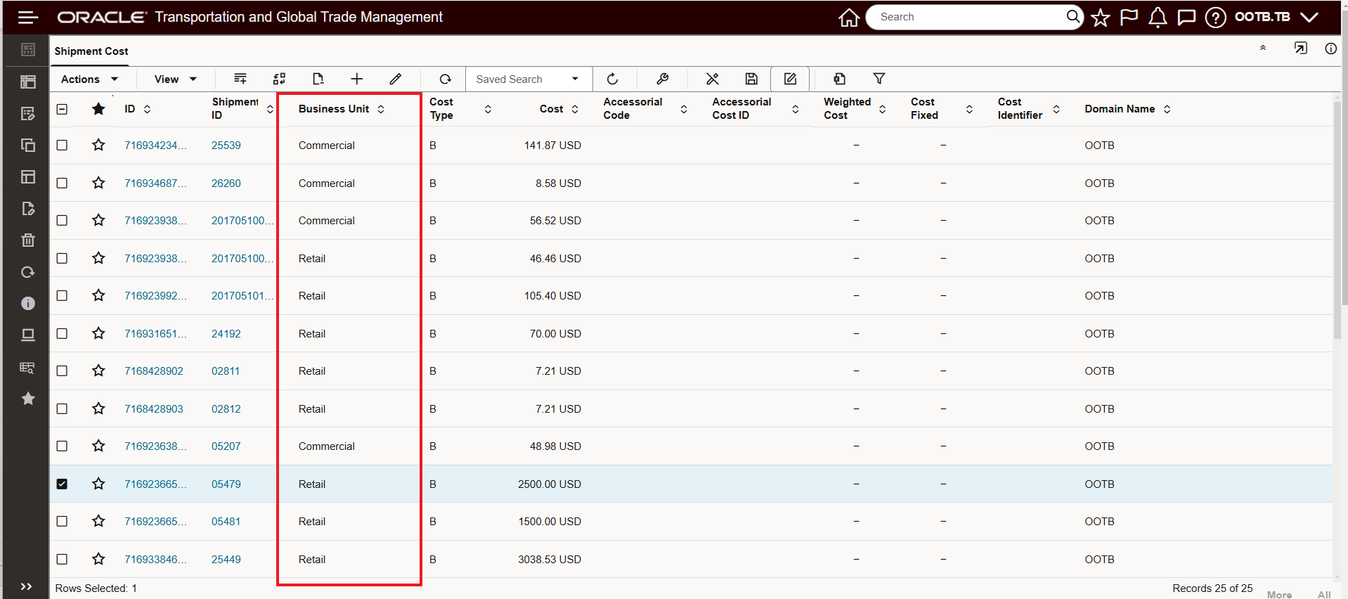 Inline Edit Saved Result