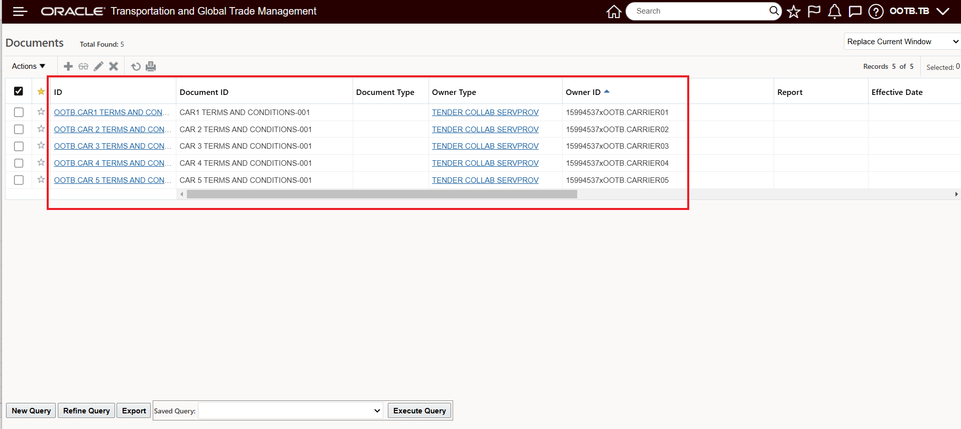 Documents View