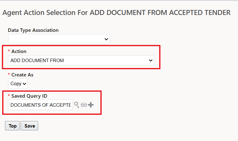 Shipment Automation Agent Add Document From With Staged Saved Query