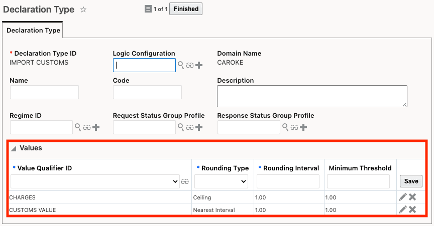 Declaration Type with Value Qualifiers