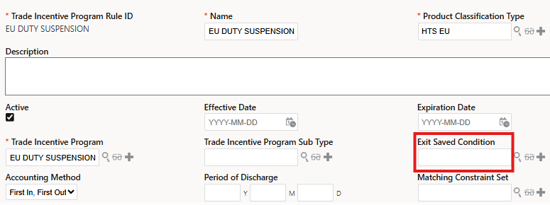 Trade Incentive Program Rule