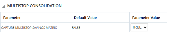 Multi-stop Diagnostics Parameter