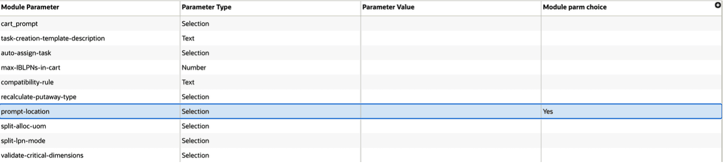 Module Parameter - prompt-loaction