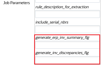 New Job Parameters
