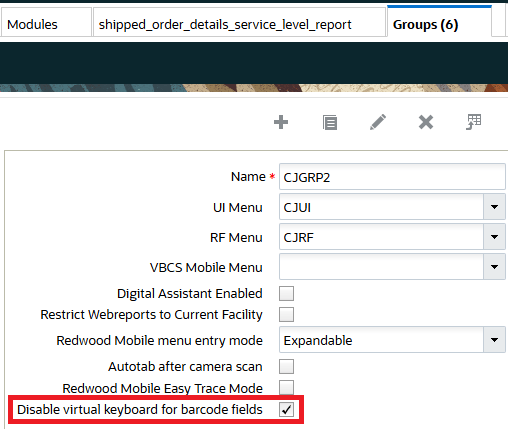 Disable Virtual Keyboard checkbox