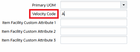 Velocity Code Field