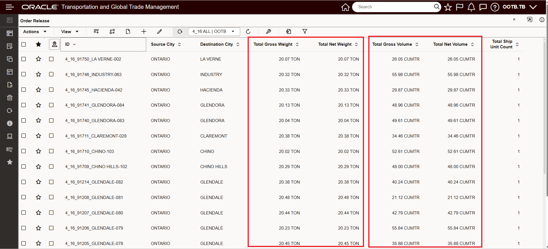 Enhanced Workbench  - User Preference UOM View