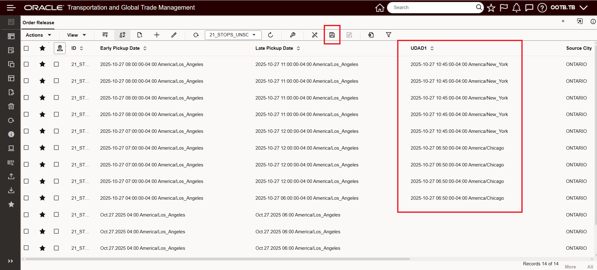 Inline Edit User Defined Date Field