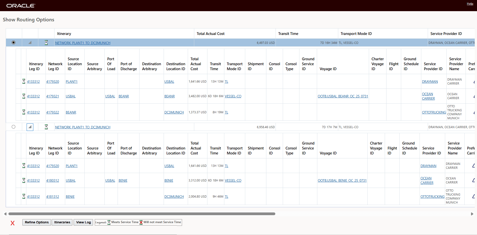 Show Routing Options OK removed