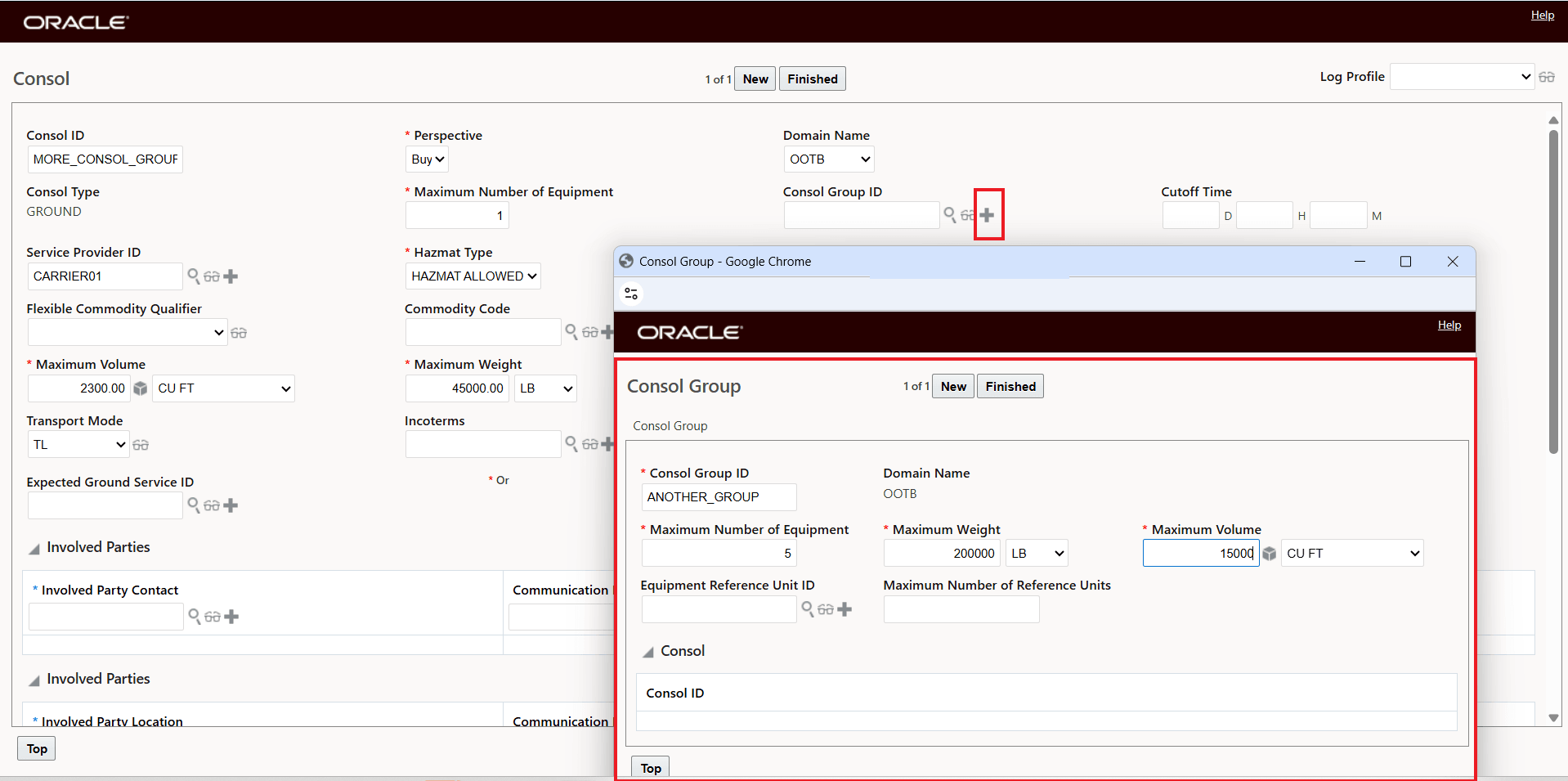 Consol Group Created In Ground Consol UI
