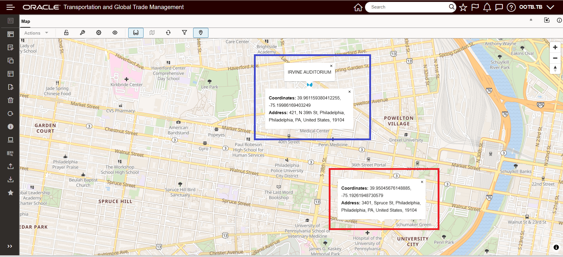 Reverse Geocoding  - Show Address Details - Validates Address and Coordinates