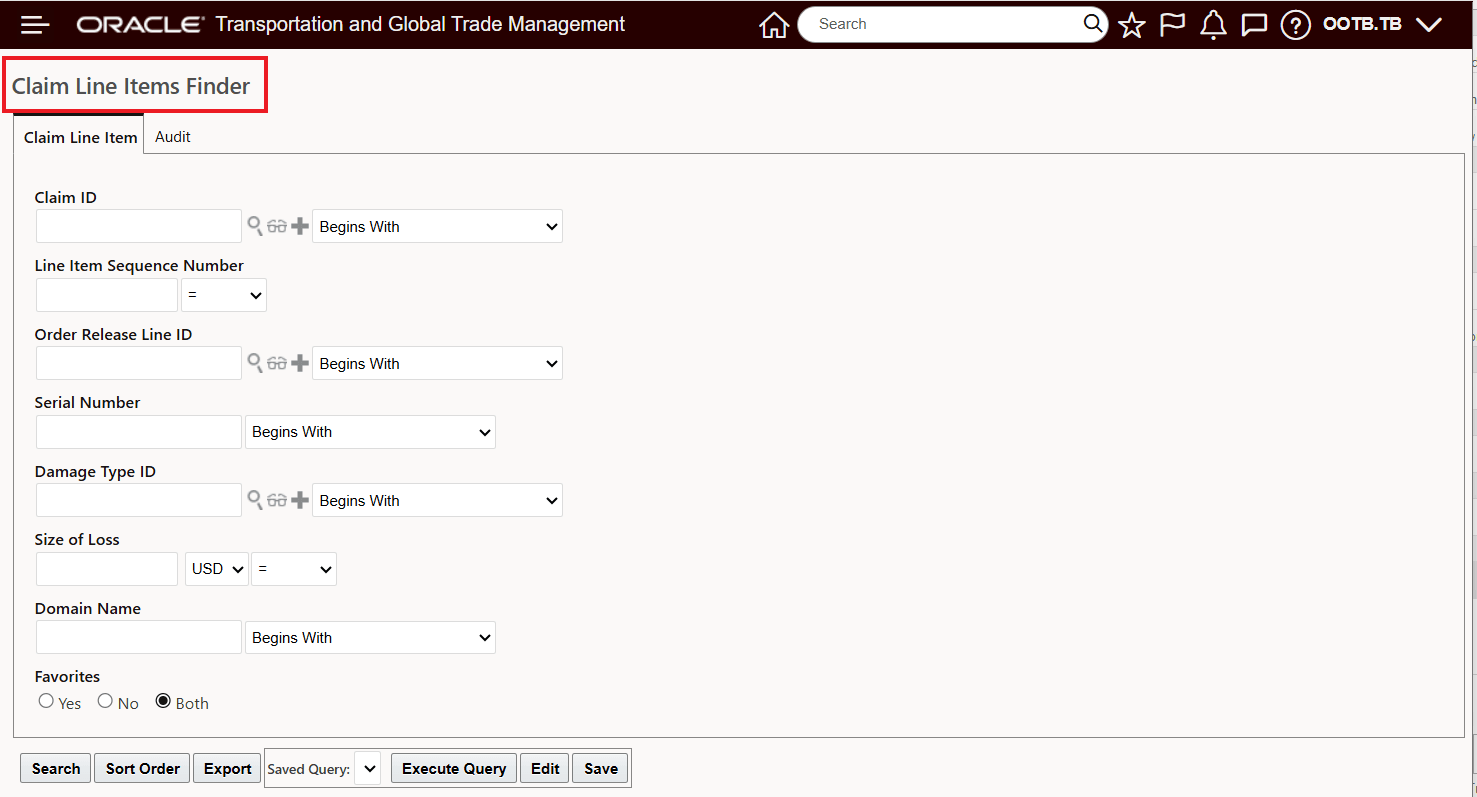Claim Line Item Finder
