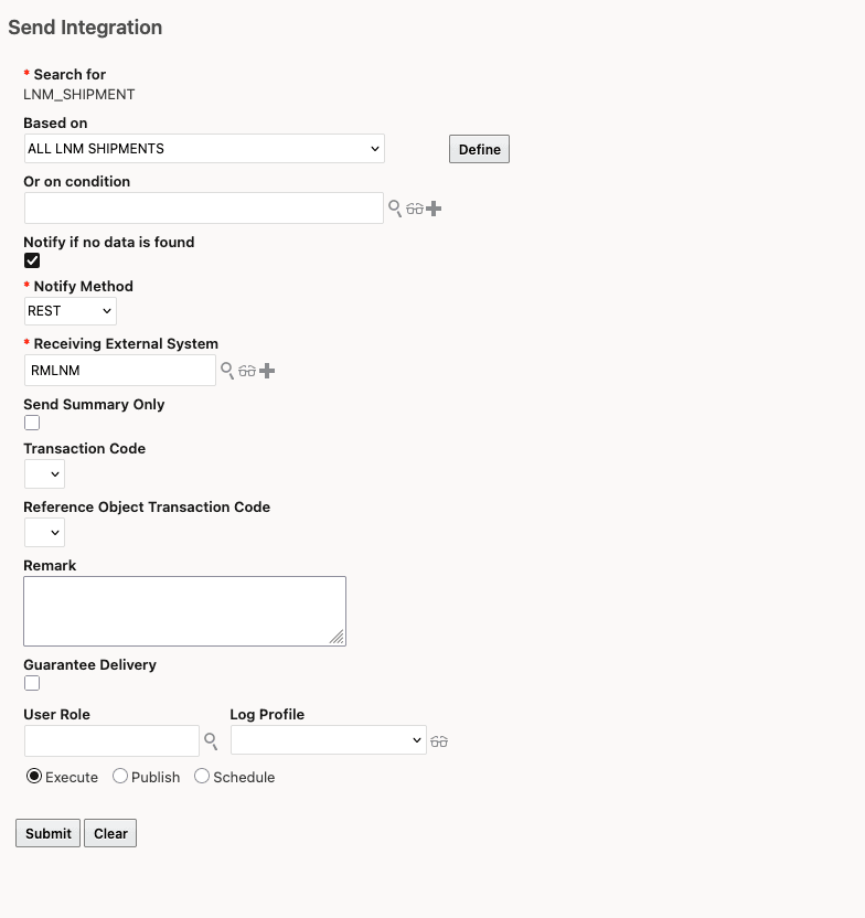 only support REST notify method