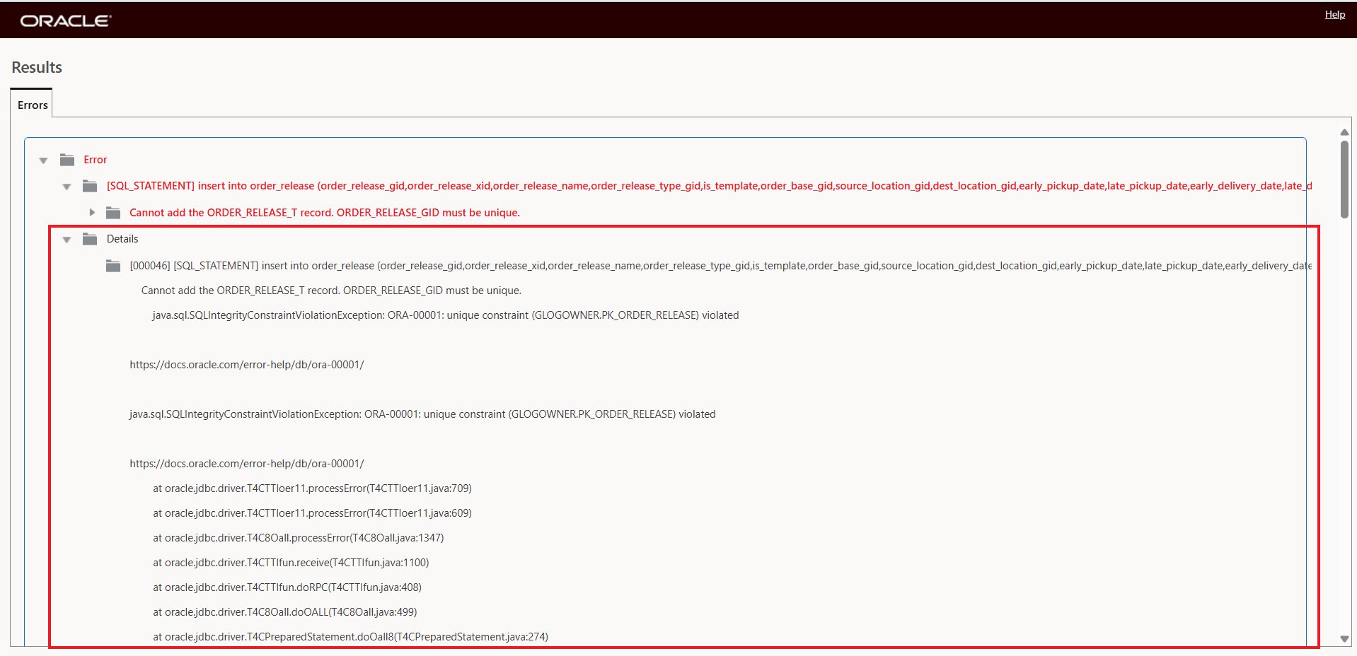 Same Error Message - 25C/Previous Releases