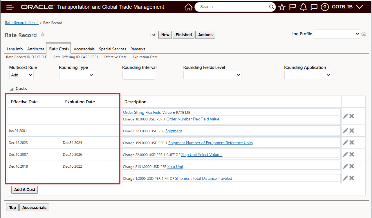 Default Sort - Charge Sequence