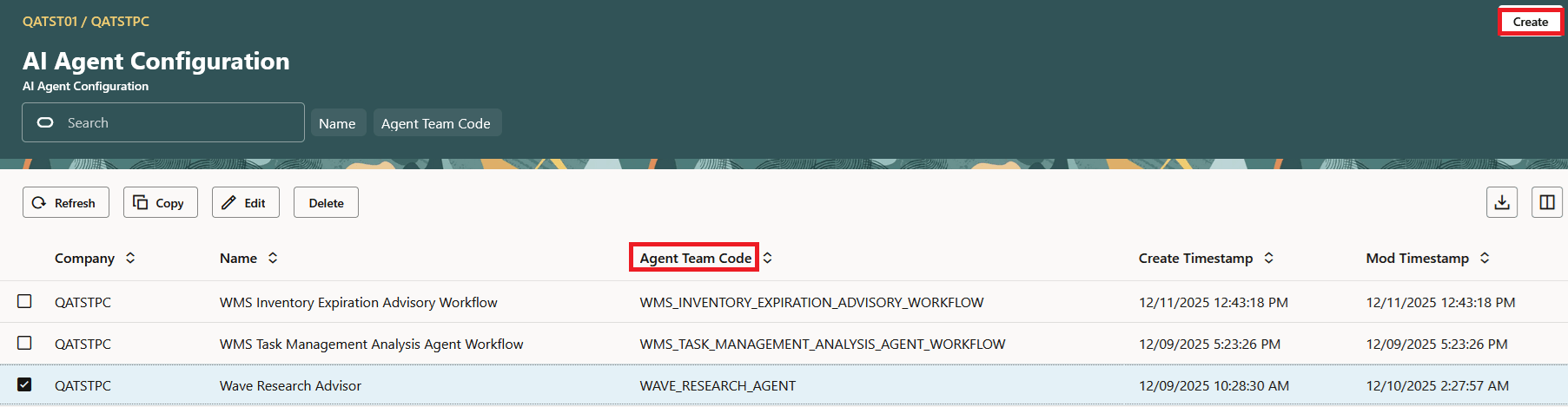 AI Agent Configuration UI
