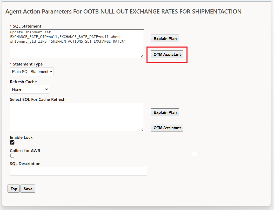 Run the OTM Assistant