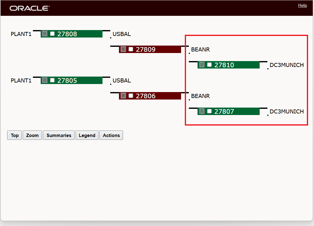 Parallel Shipments Scenario for Merge Shipments - Reuse Action Example