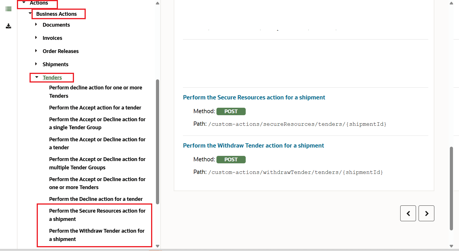 REST API for Fusion Cloud Transportation and Global Trade Management Business Object Resources