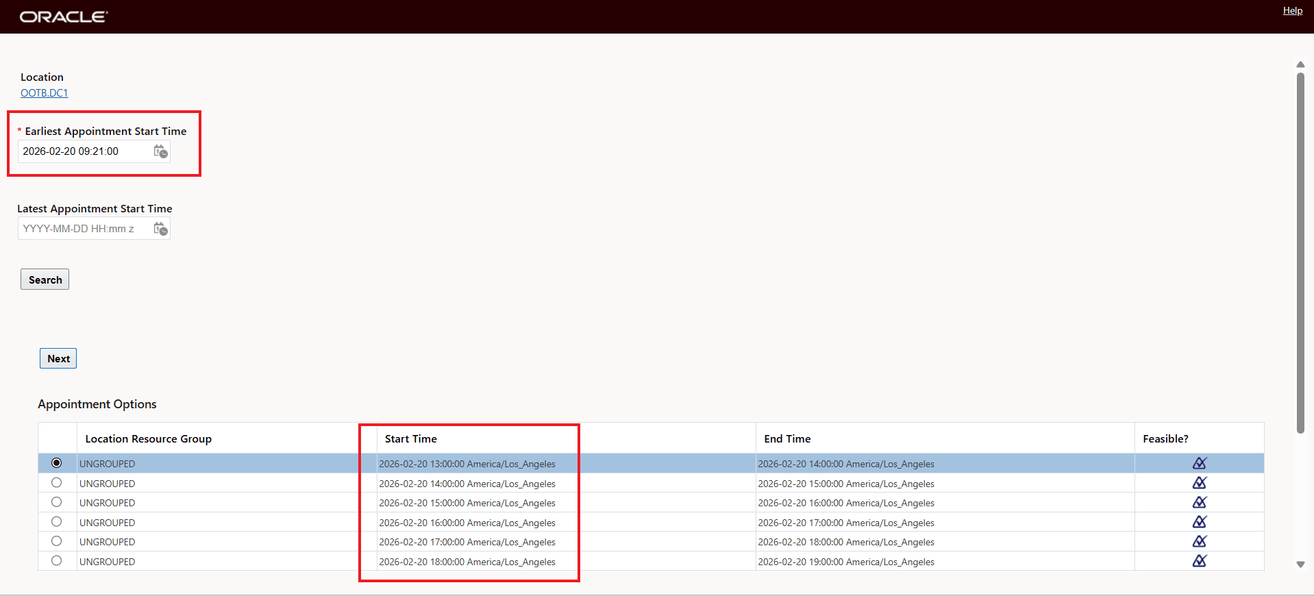 Property Set to Default - False - Appointment Options in the Past
