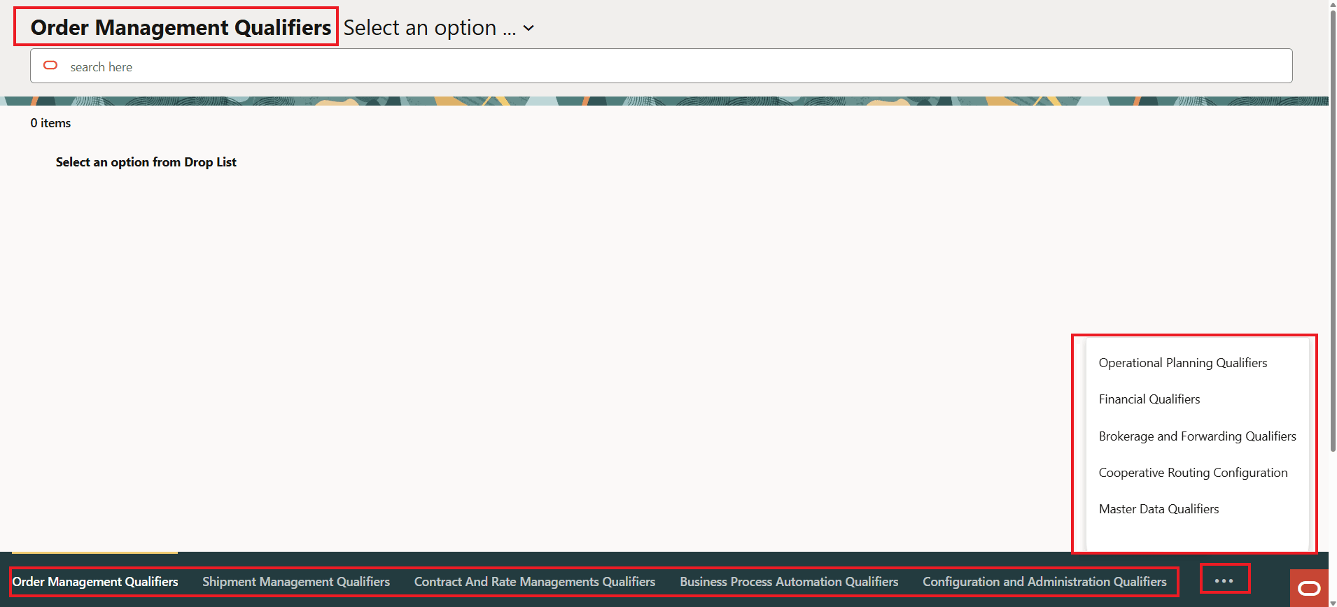 Order Management Qualifiers
