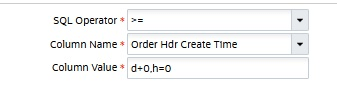 Order Selection (Greater than or Equal to)