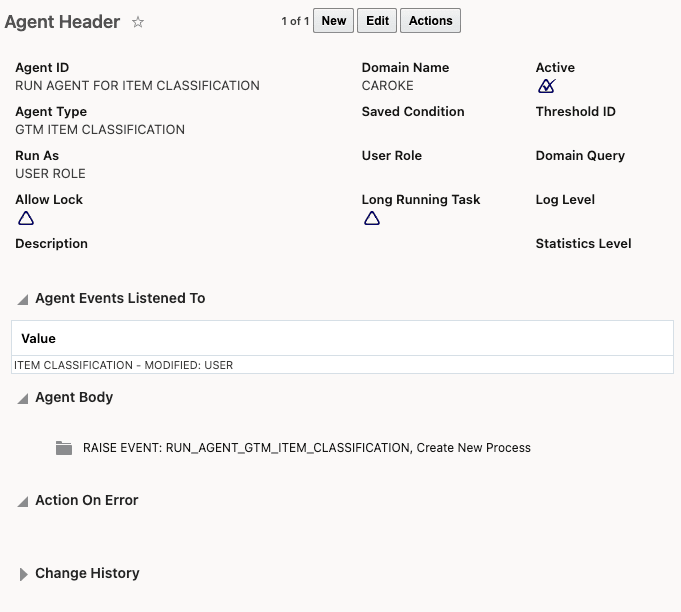 Automation Agent with Action Definition as Agent Event
