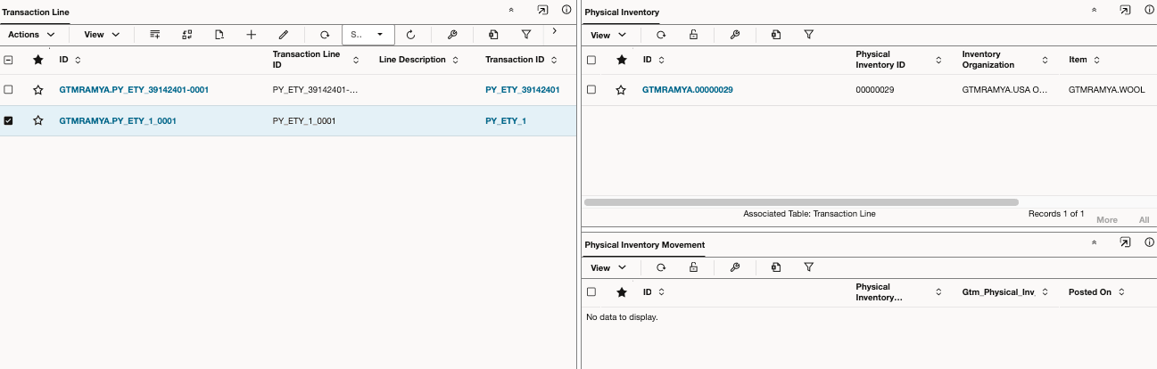 Enhanced Workbench - Physical Inventory and Physical Inventory Movement