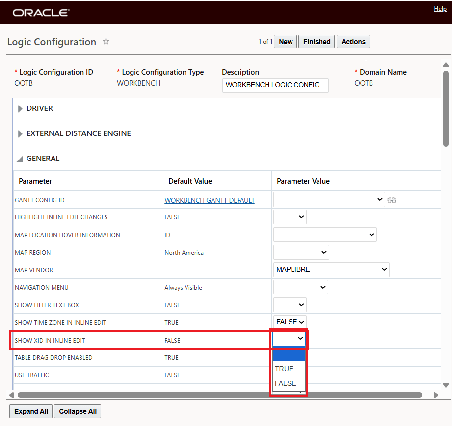 No Longer Considered Logic Configuration Parameter