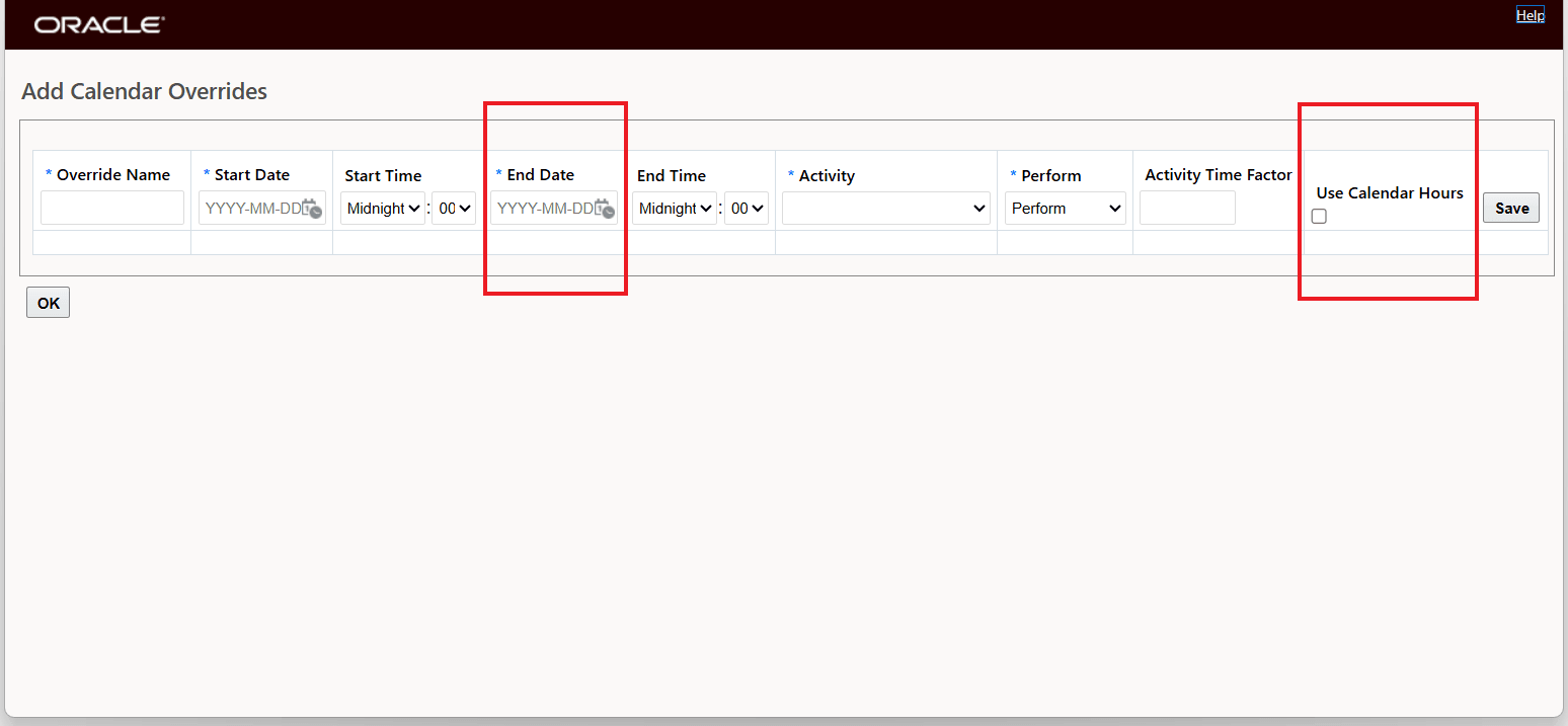 Add Calendar Overrides UI