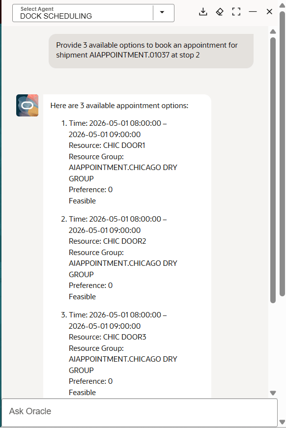 Get Appointment Options