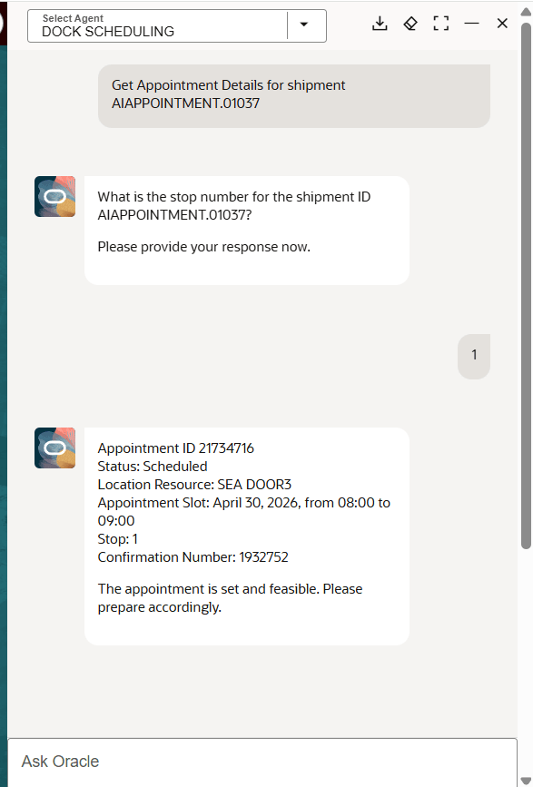 Reschedule Appointment Current Details