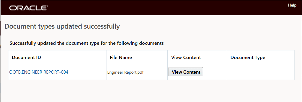 Online Booking/Tendering - Upload Document Action - Document Uploaded