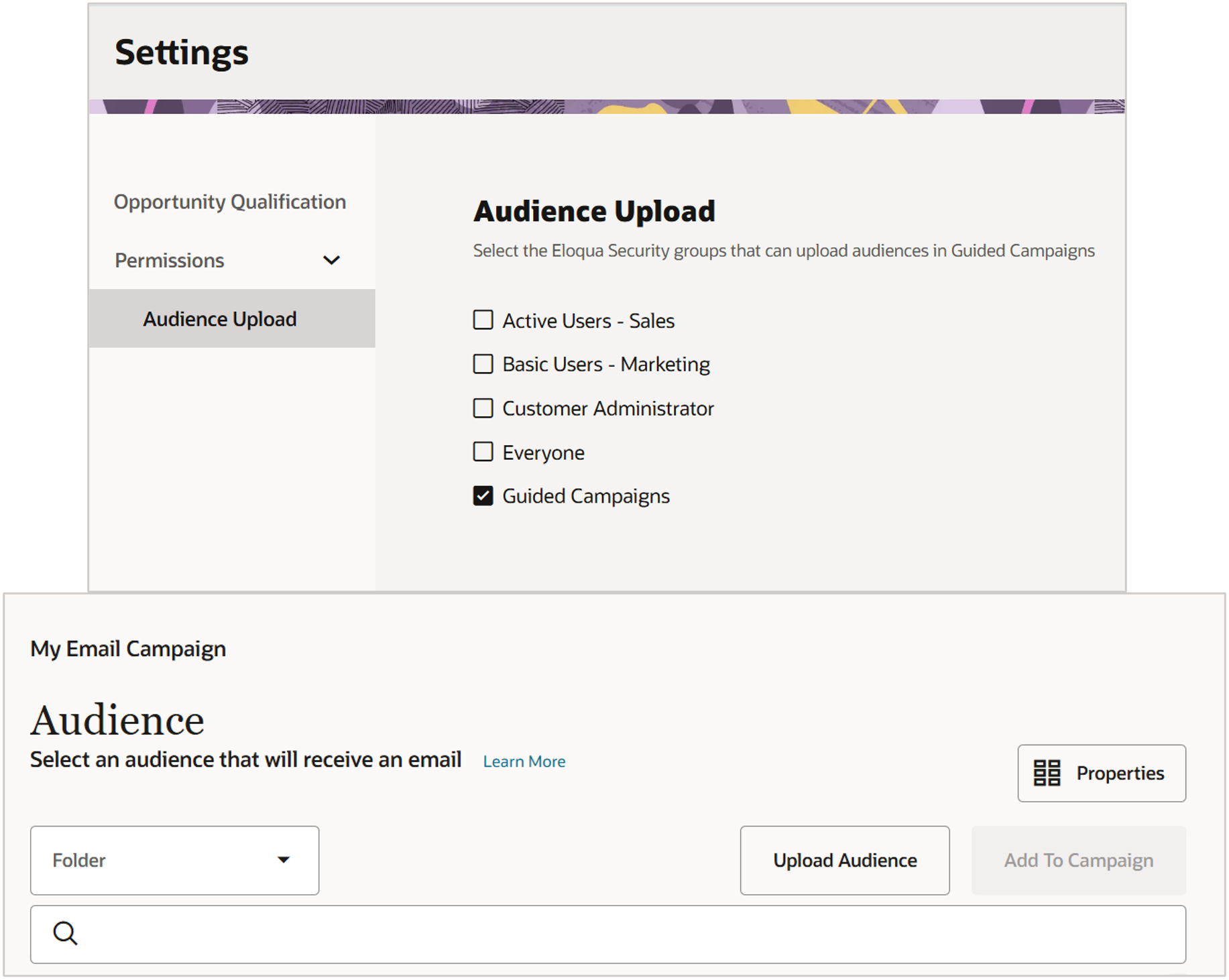 Audience Upload