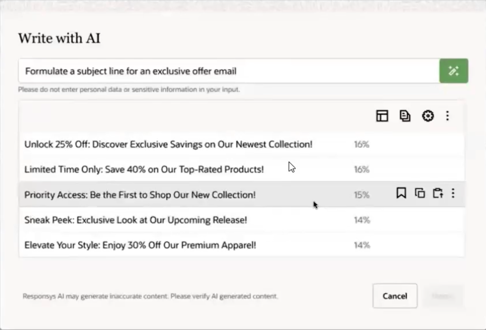 Write with AI