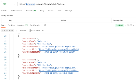 New Referrer Endpoint Sample