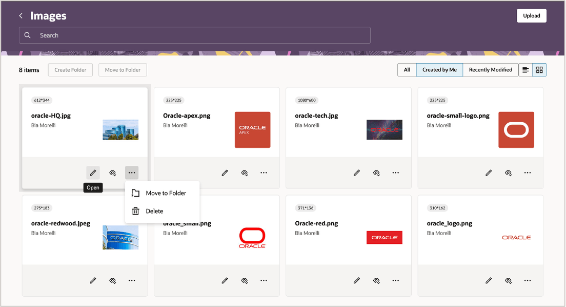 New Redwood thumbnail view for Images