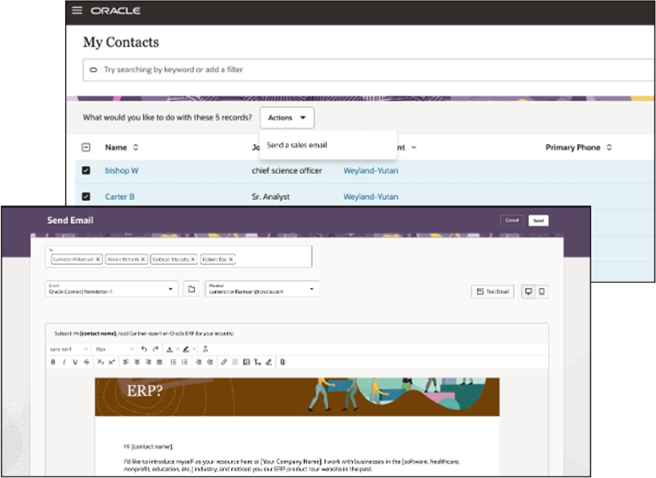 Oracle Sales Tactic in Guided Campaigns