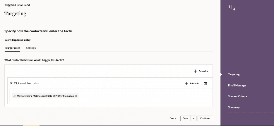 Configuring Triggered Email Send