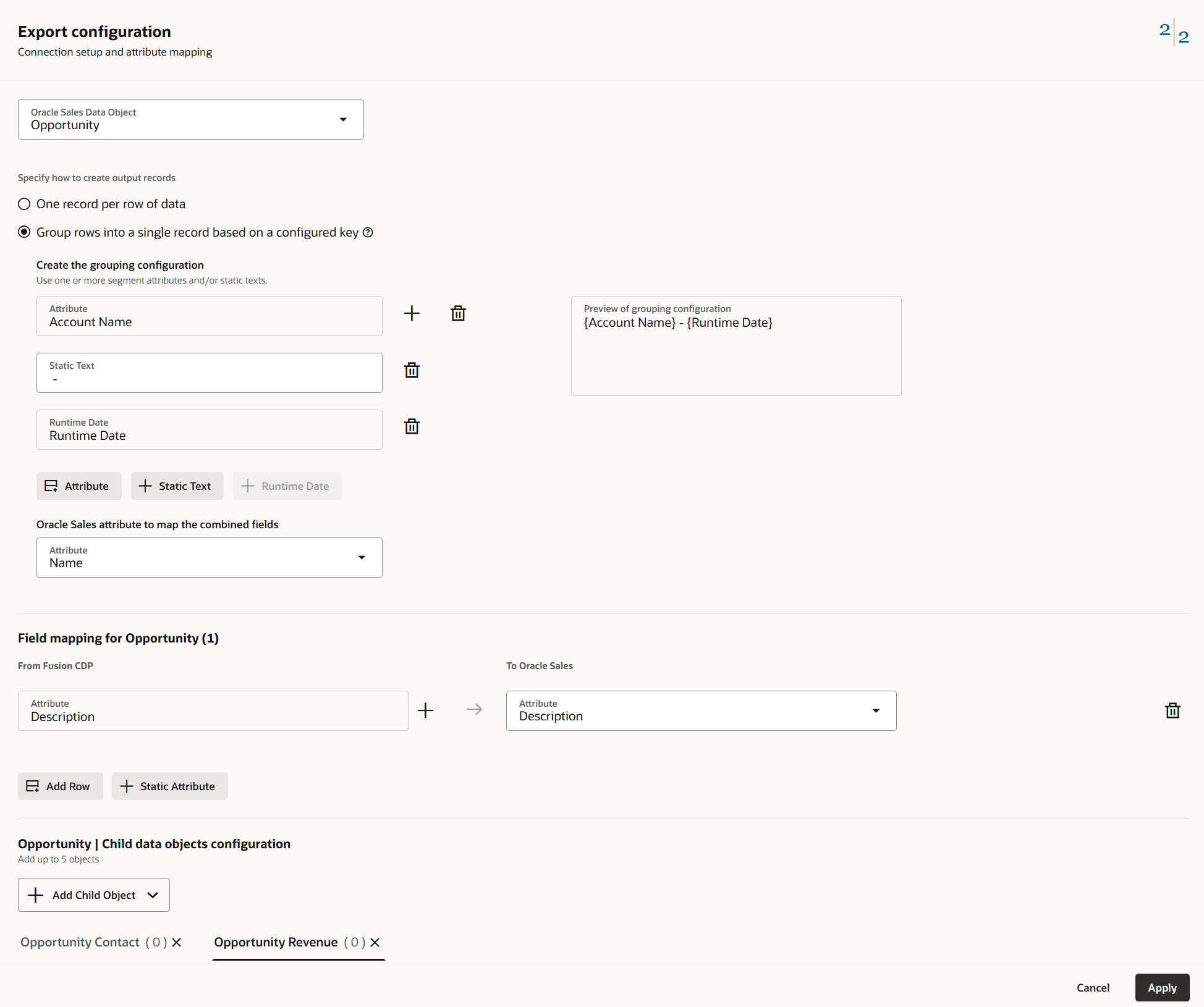 Configuration Screen