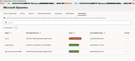 Microsoft Dynamics App for Eloqua