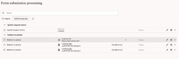 Conditional Processing Steps