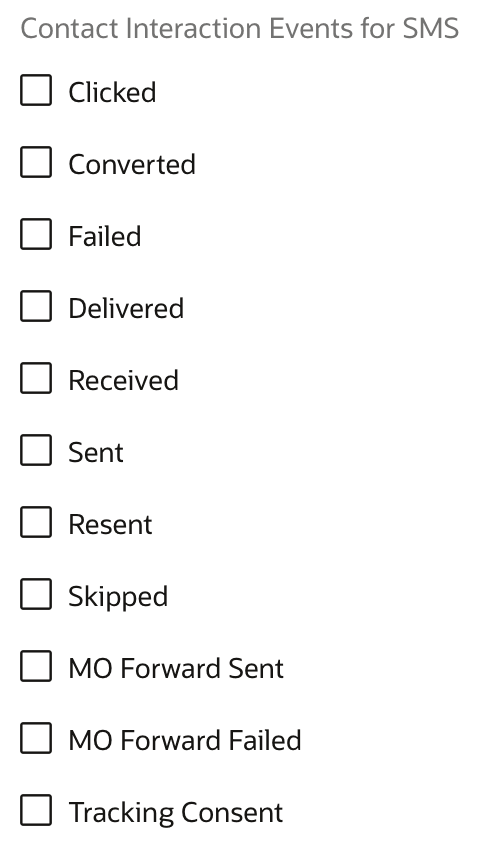CED SMS Tracking Consent Selection