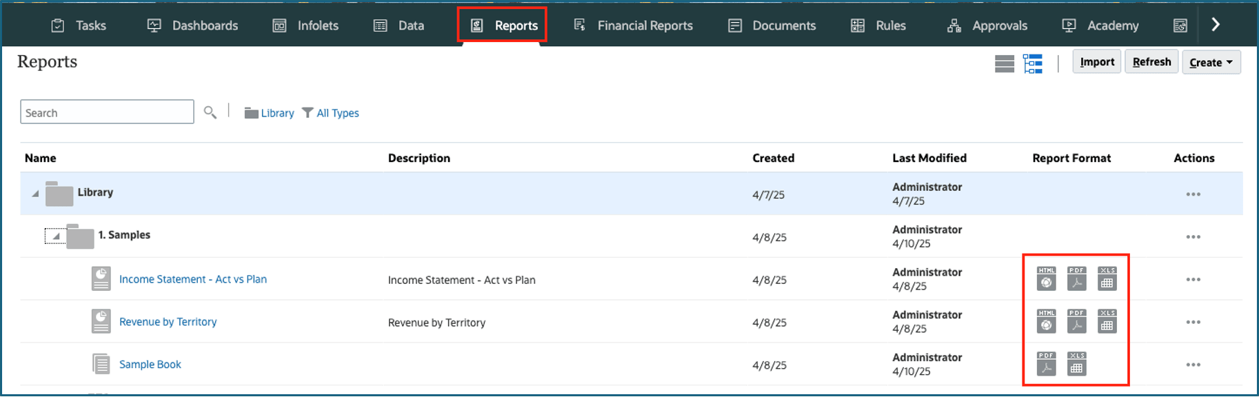 Launching the Report or Book in Excel