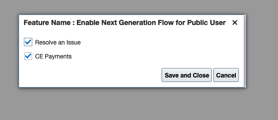Enable Next Generation Flow for Public User