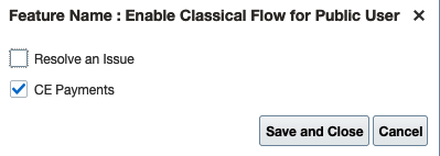 Classic Flow for Public User