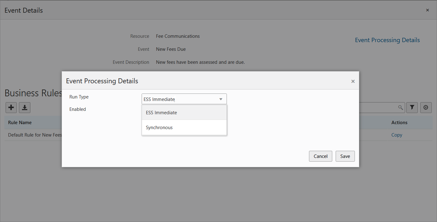 Event Processing Details