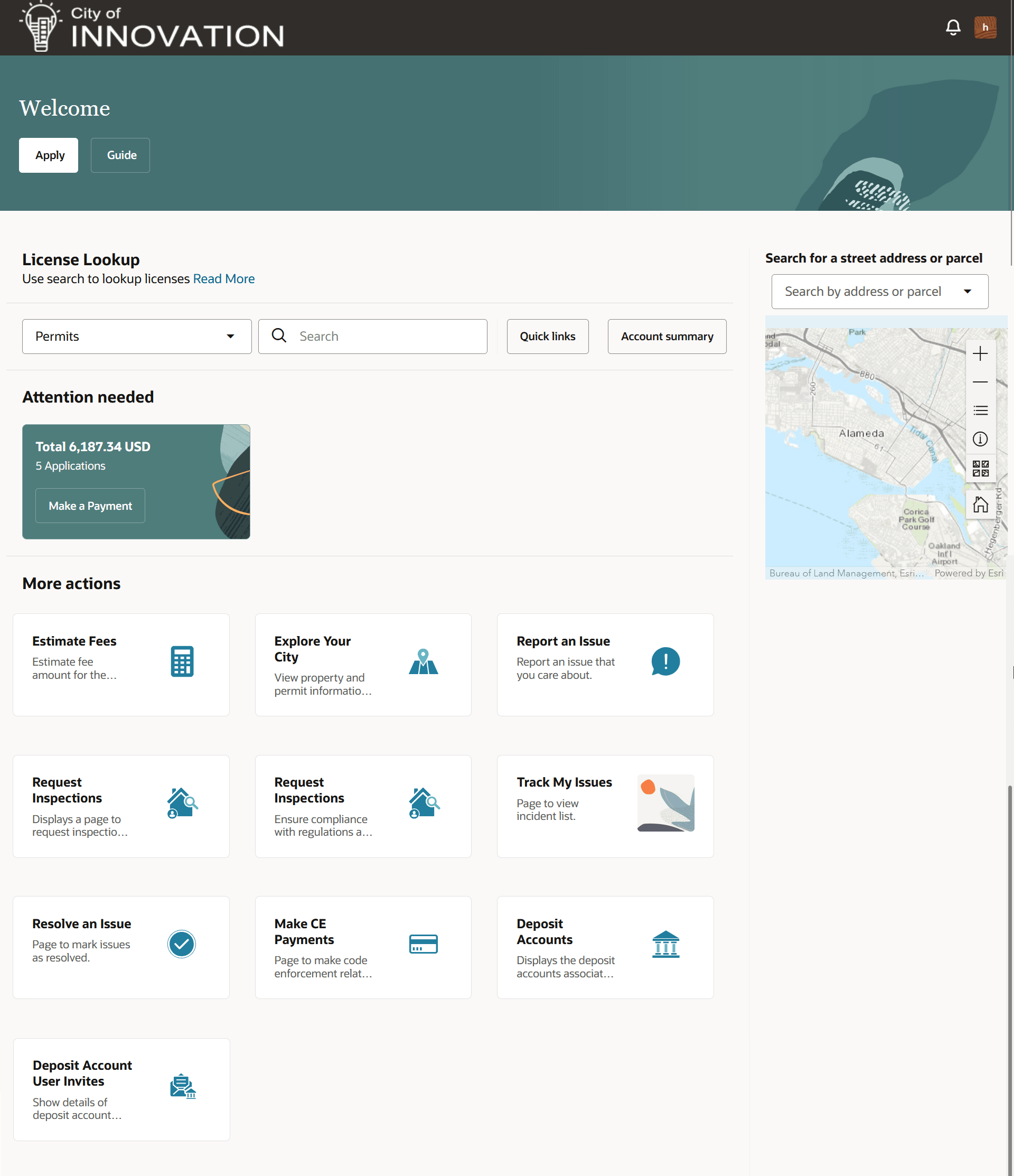 Registered Public User Landing Page